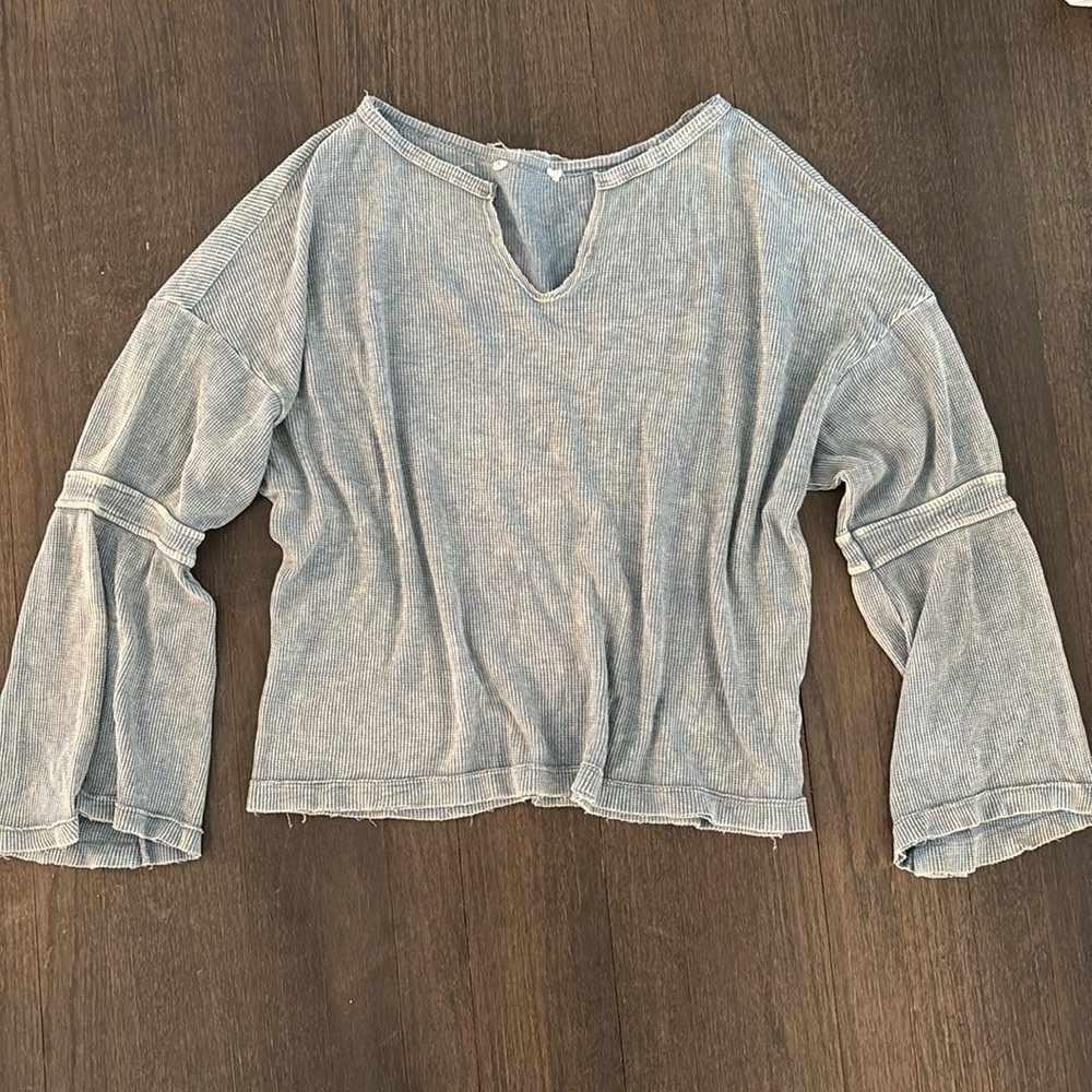 Distressed Waffle Shirt